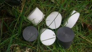 PA6 PA6G APA silon POM PTFE silonové tyče desky POM - Polyoxymetylén TYČE KRUHOVÉ v délce 1000mm pr. 95 mm plmont