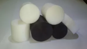 PA6 PA6G APA silon POM PTFE silonové tyče desky TEFLON PTFE TYČE KRUHOVÉ v délce 1000mm pr. 90 mm provedení barva bílá nebo černá plmont