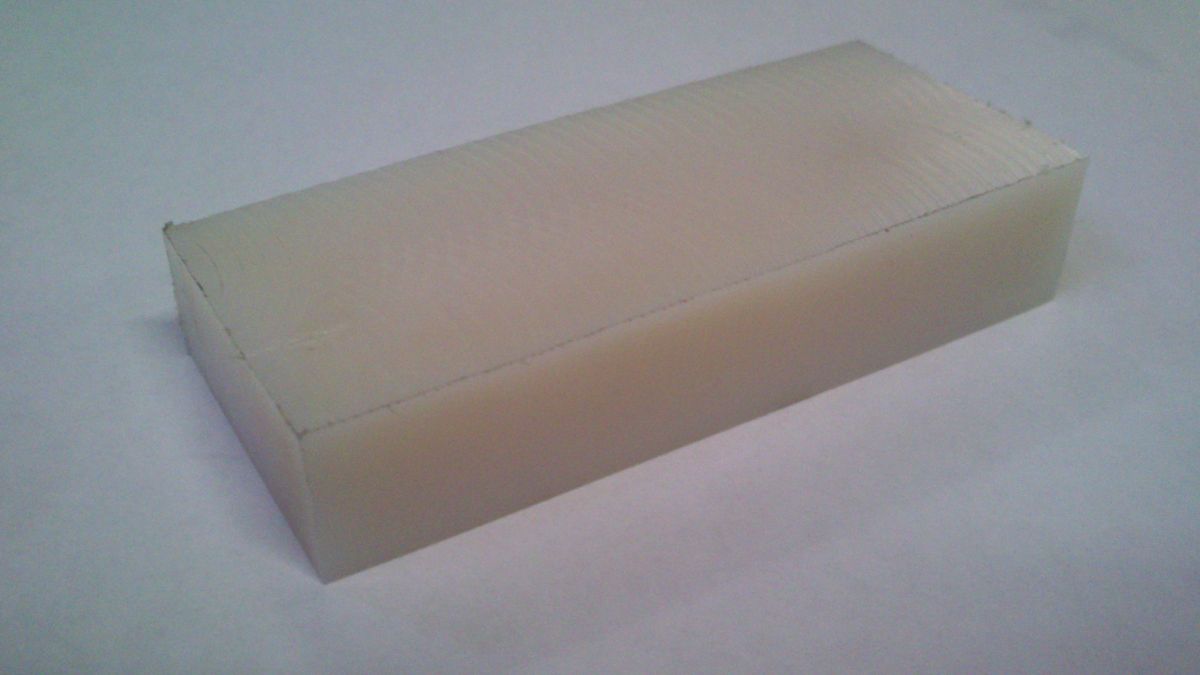 PA6 PA6G APA silon POM PTFE silonové tyče desky PA6 Hranol přírodní barva 130mm x 110mm x 350mm plmont