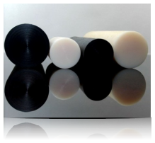 PA6 PA6G APA silon POM PTFE silonové tyče desky alkalický polyamid silon PA6 G Tyče průměr 180 mm - PA6G černá plmont